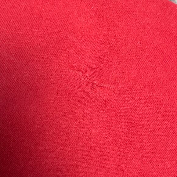 Vintage Christmas Mock Neck Shirt Size L Santa Reindeer Airplane Ugly Sweater - Picture 4 of 4